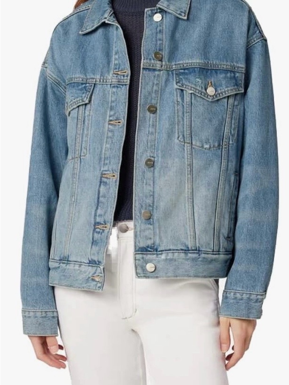 Joe's Jeans Oversized Denim Jacket Roanoke Wash Size Medium
Like New